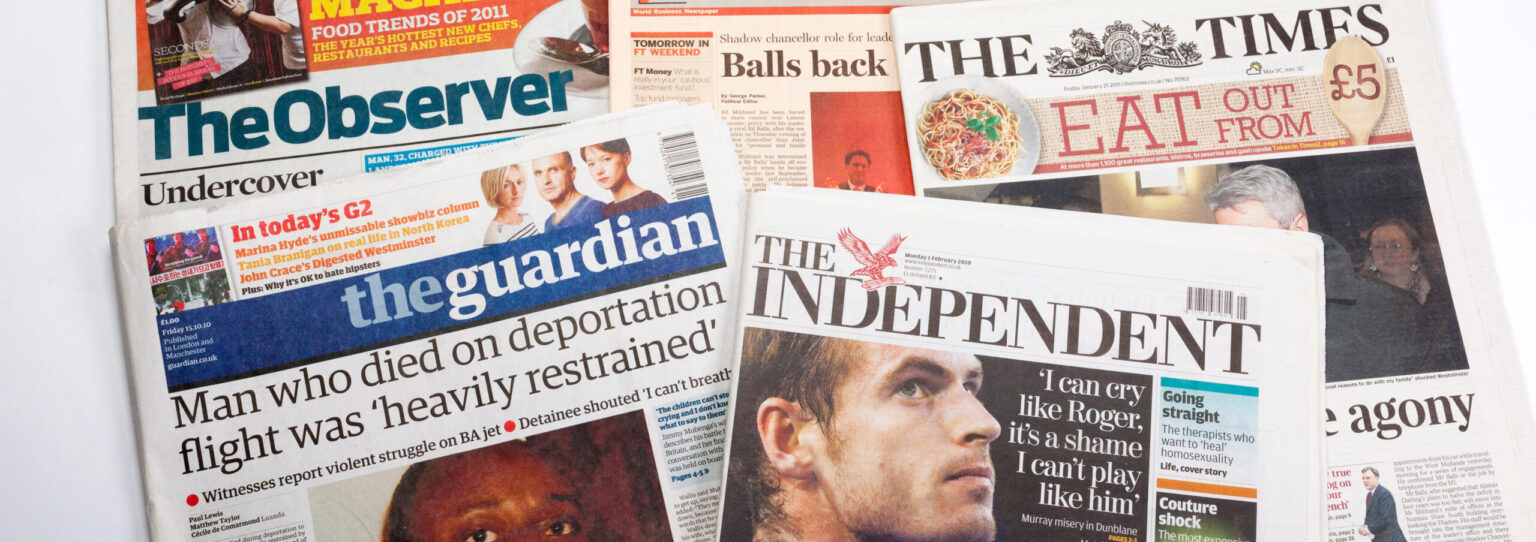 broadsheet newspapers in UK