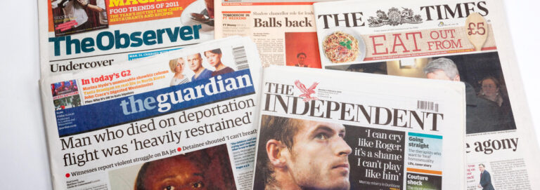 broadsheet newspapers in UK